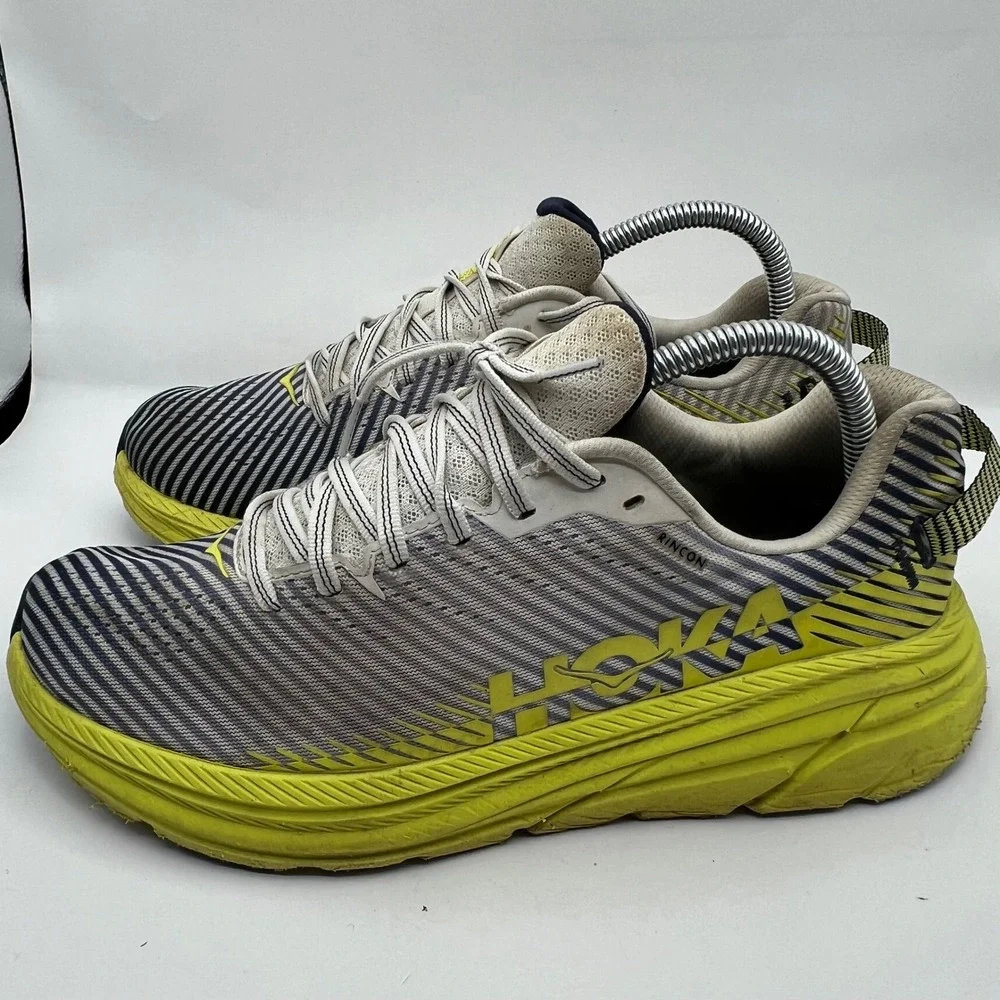 Hoka One One Rincon 2 Womens Running Shoes 9 Black Dark Citron Lighweight nice